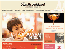 Tablet Screenshot of famillemichaud.com